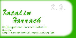 katalin harrach business card